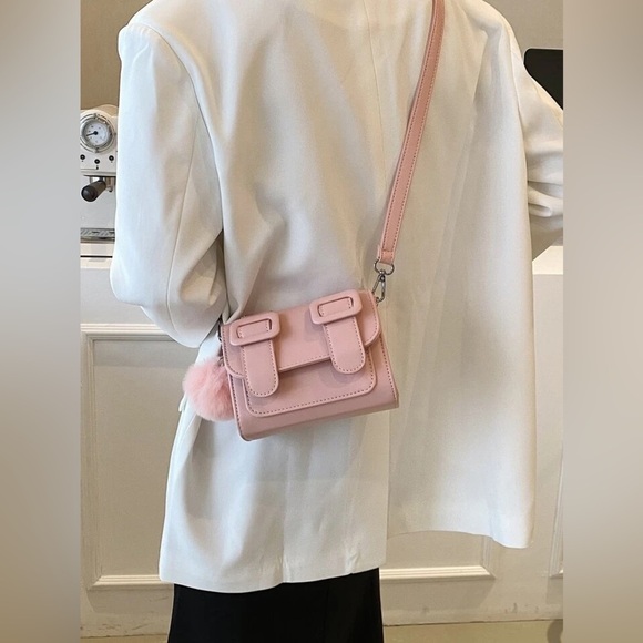 Mini Buckle Decor Flap Square Bag Without Bag Charm NWT - Picture 3 of 11